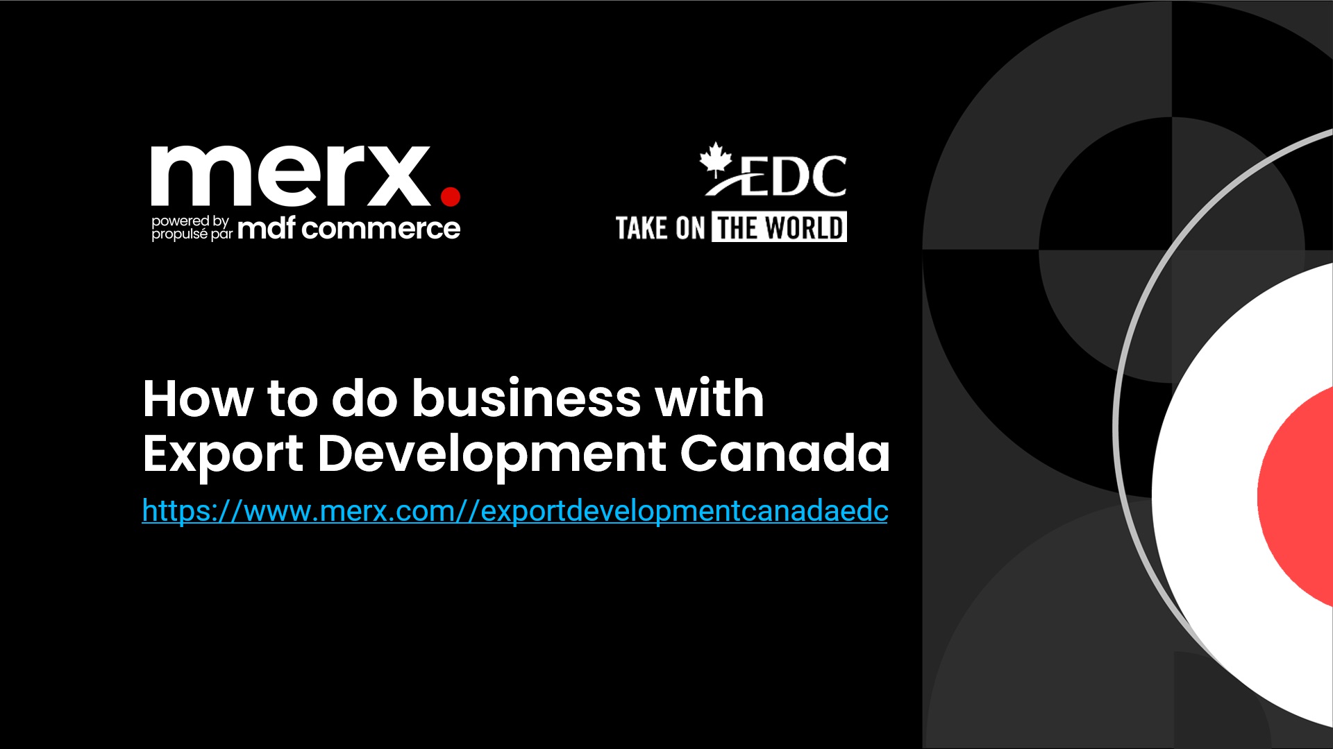 How To Do Business with Export Development Canada